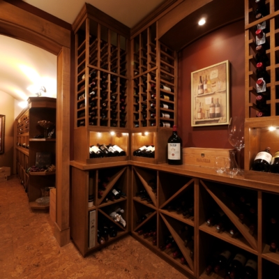 2 Room Wood Wine Cellar
